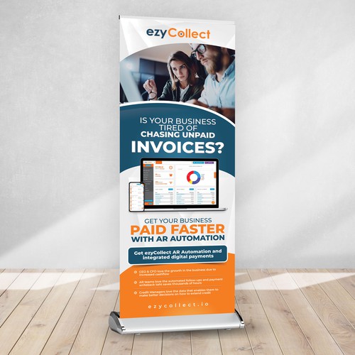 B2B Saas Pull Up Banner for Trade Show Design by Dzhafir