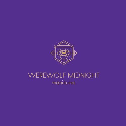 99d: Werewolf Midnight Manicures logo Design by by_tola