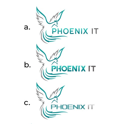 Business logo for consulting company Phoenix IT Design by jialing001