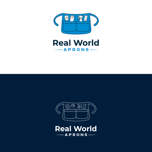 Real World Aprons Logo Design by QuickCrea™