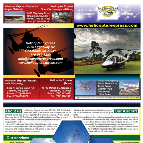Helicopter Express Needs New Exciting Promotional BROCHURE Design by Sunyo