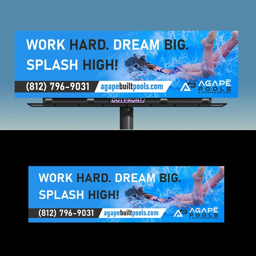 POOL AND OUTDOOR LIVING BILLBOARD DESIGN Design by JobDONE