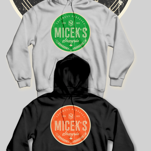 Retro hoodie illustration design for family owned bar Design by RenzWa