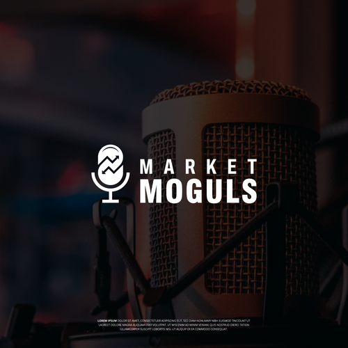 Minimalistic day trading podcast logo Design by skymaya™