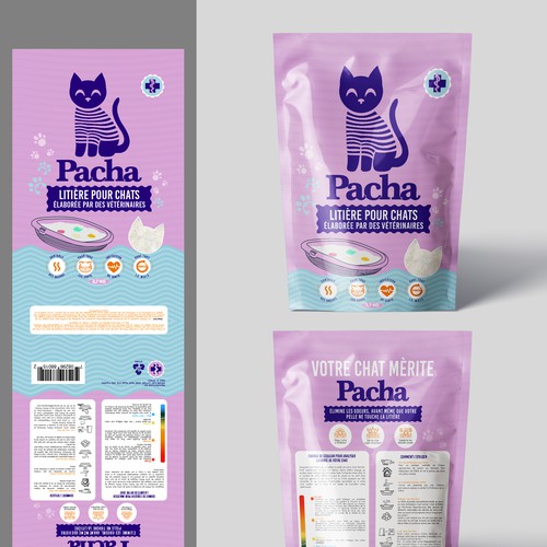 Cat Litter startup Minimalistic packaging - Contest Design by agooshe