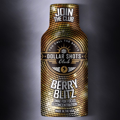 Create an eye-catching energy shot drink bottle design for the relaunch our eCommerce Supplement Shot Co.!!-ontwerp door Dimanist