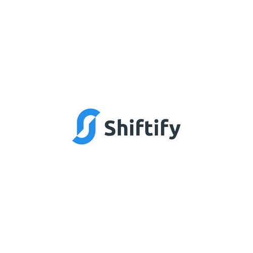 Minimalist and modern logo design for modern work shift management application Design by twin.ali