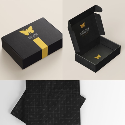 Matte Black Branded Box Design by badzlinKNY