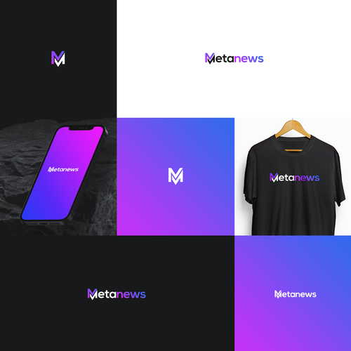 Design a logo for a web3 News platform called MetaNews Design by smithwork
