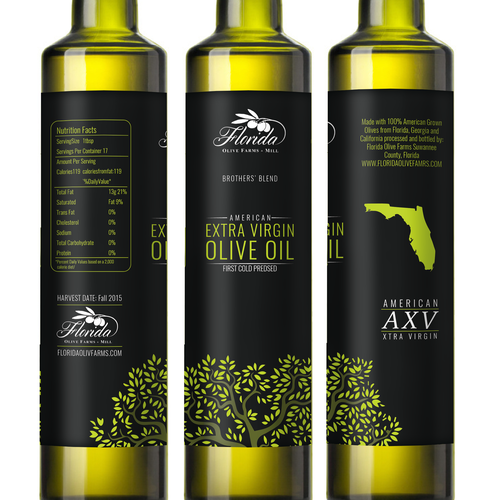 Olive Oil Bottle Label Réalisé par Nanoz Abdi