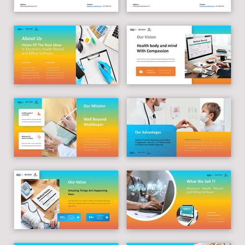 Three Brand Family PPT Deck Template Design by Mulyana D-Zign