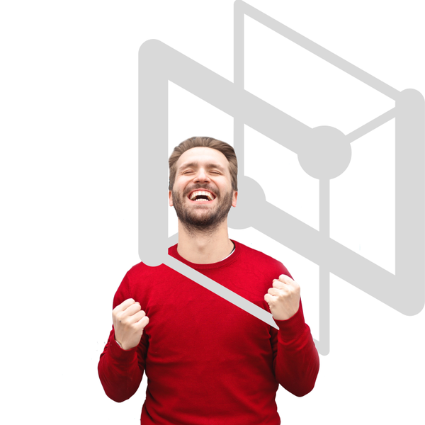 Monogram "N" logo icon, made with interconnecting lines