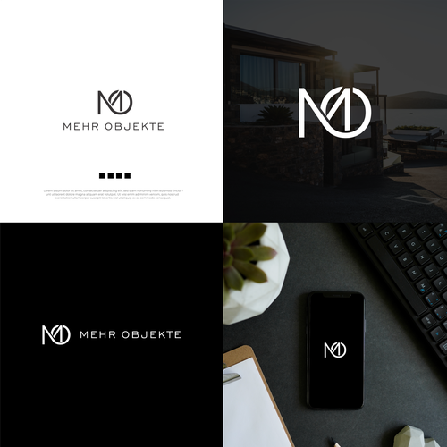 Corporate identy and logo for real estate marketing agency Design by brightshine