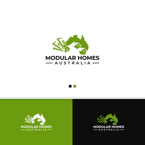 Logo for Modular Homes Company Design by StudioJack