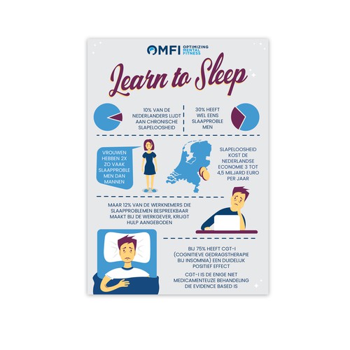 Learn to Sleep Infographic Design by zarifa86