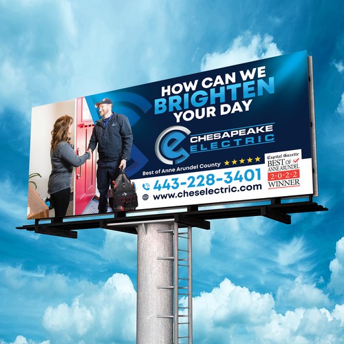 Chesapeake Electric Billboard Design by SoftSkills