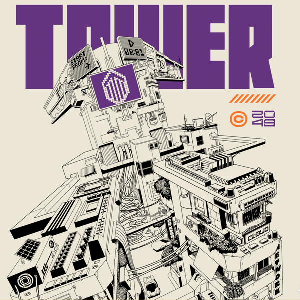 Manga Style Tech-Wear Tower