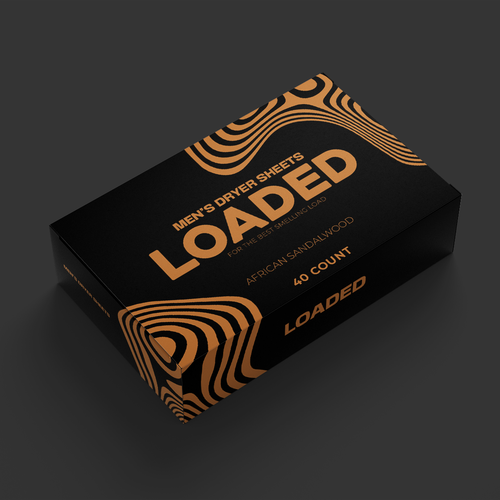 Men's Dryer Sheet Box Design Contest Design by AnriDesign