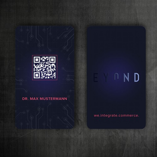 Visitenkarte mit QR Code Design by Felix SH