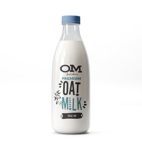 New oat Milk label Diseño de halesen