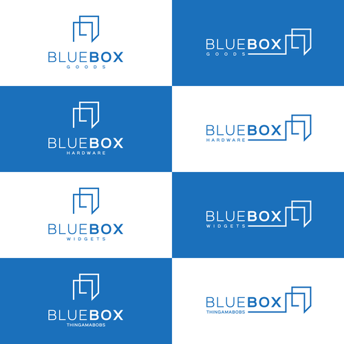 Blue box needs a broad and sweeping logo. | Logo design contest | 99designs