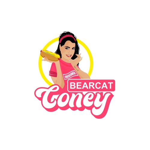 G-Rated Cartoon PinUp Girl girl logo for Retro Coney Hotdog restaurant Design by MALATHY