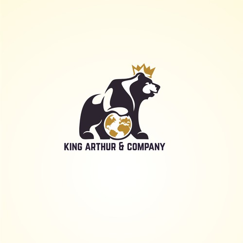Need an iconic bear logo for King Arthur & Company. Design by Zamzami