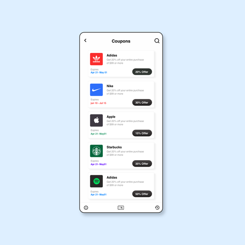 Design Design for a Coupon/Promotion app por creative ark