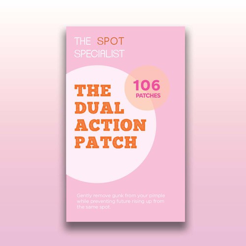 Pimple Patch PACKAGING to appeal to FEMALE BEAUTY user Design by 04kk graphics