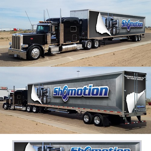 Shomotion Trailer Graphic's Wrap Design by Kiky Rizki