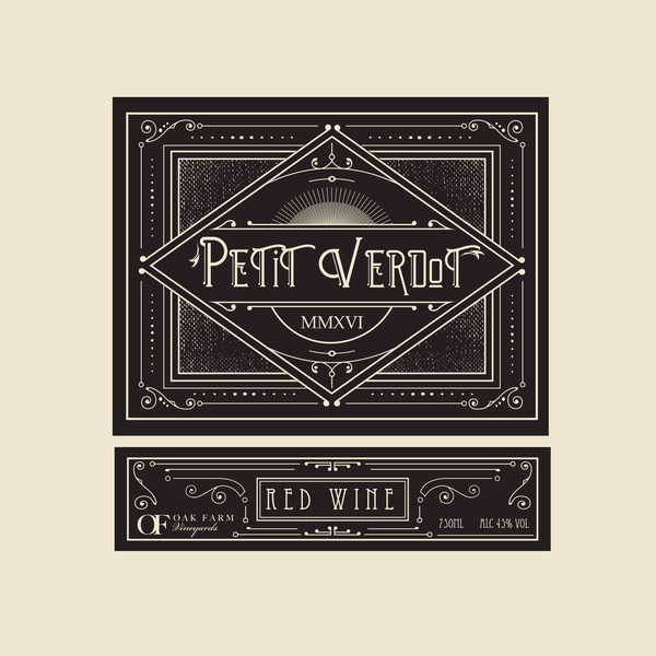 Vintage wine lable