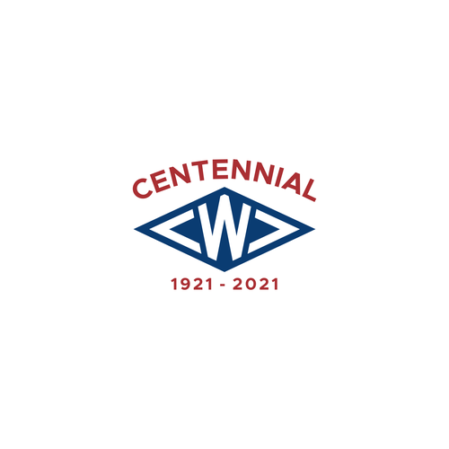 Design Centennial Anniversary Logo por hwa_dsgn