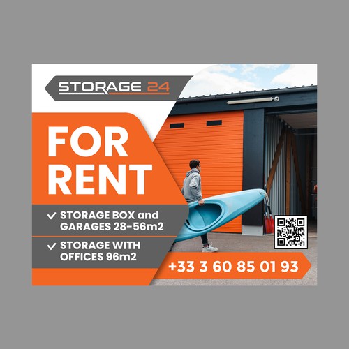 Creative banner design for a storage company Design by dezignedge*