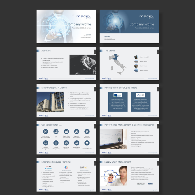 Company Profile | PowerPoint template contest