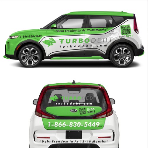 Kia Soul Car Wrap Design for Hot Fintech Startup Ontwerp door dnite