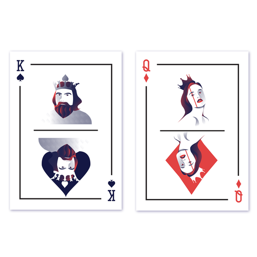 Original Artistic Poker Card Design Design by Zeuvy