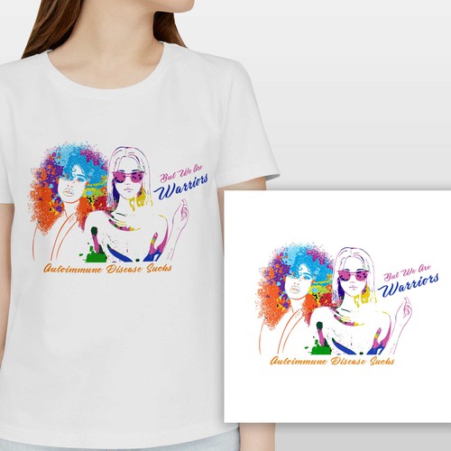 Autoimmune disease sucks & those that suffer are warriors Design por Designer Group