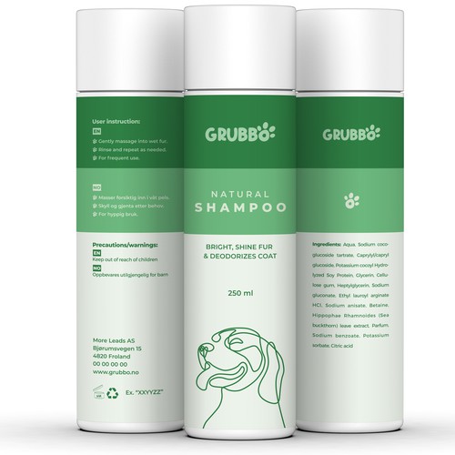 Design label for dog shampoo Design by Imee008