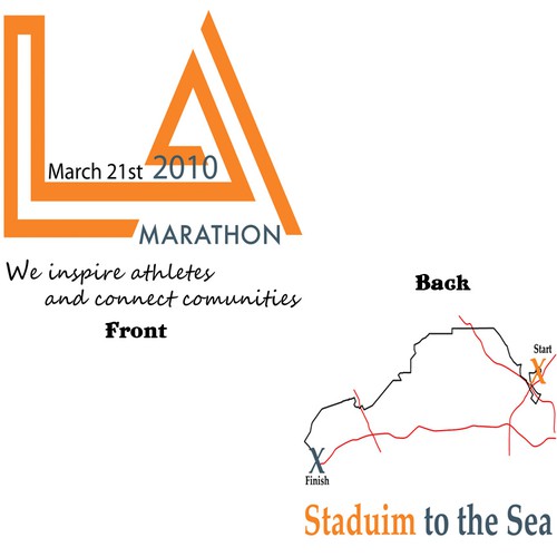 LA Marathon Design Competition Design by Becky Callens
