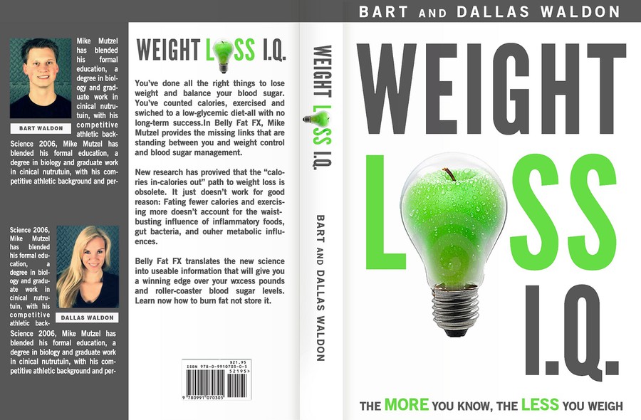 Design a creative and simple cover for weight loss book Book cover