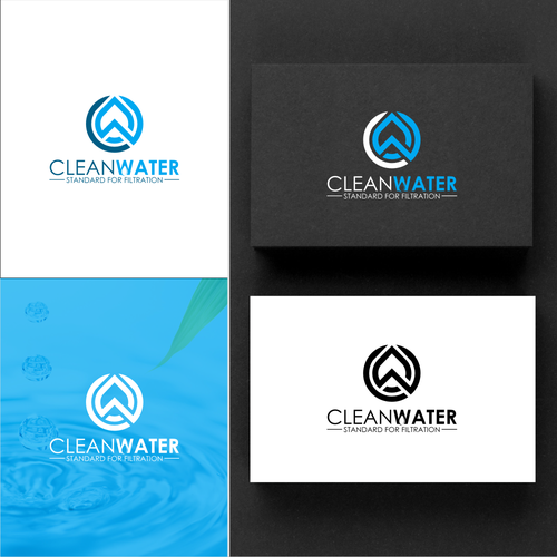 Simple Clean Logo for Water Filtration Company Design by C A S S I E ✔