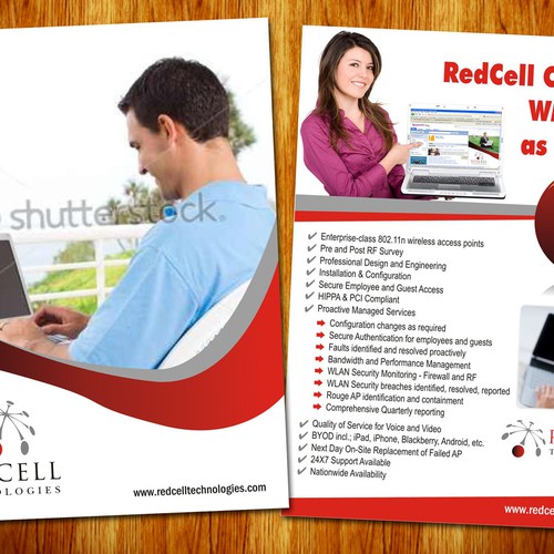 Create Product Brochure for Wireless LAN Offering - RedCell Technologies, Inc. Design by Jabinhossain