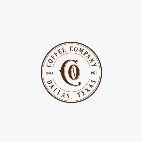 Coffee Company - Open since 1971, ORIGINAL COFFEE ROASTERS OF DALLAS Design by boksi