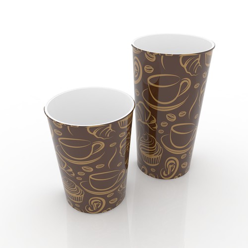 Artwork Design for Paper Cups Design by Skizze Design Studio