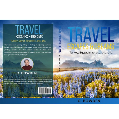 Cover for a travel/autobiography/brief essay book Design by NoBoundaries