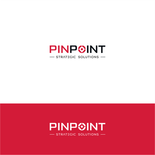 technical business consulting logo showing expertise for PINPOINTing the right problem to solve. Design by METAFORA_