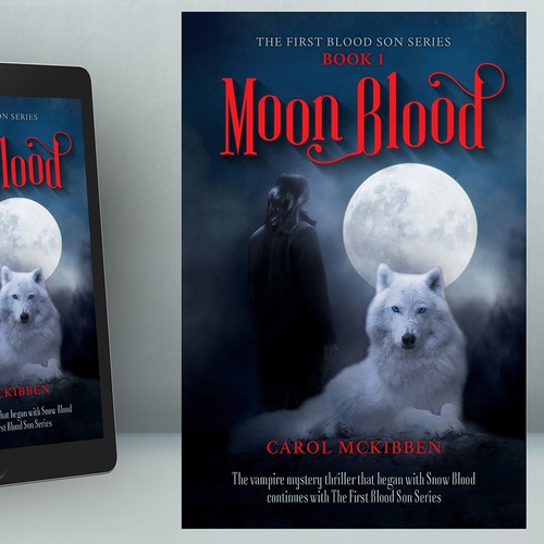 Moon Blood *Fantasy* *Thriller* the first cover for a new series! Design by The Odd Seed