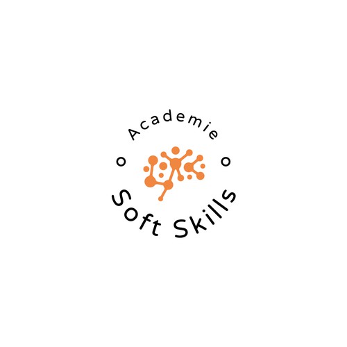 Logo and visual identity for the "Soft Skills Academy"  (100% online trainings on soft-skills topics Design by Vito Arvy