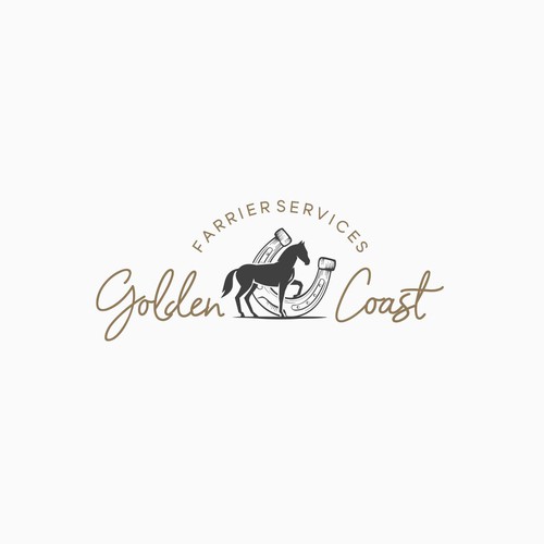 Golden Coast Farrier Services Design by tasa