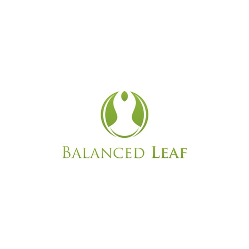 Abstract yin and yang leaf logo for new CBD Brand Design by knight brands™